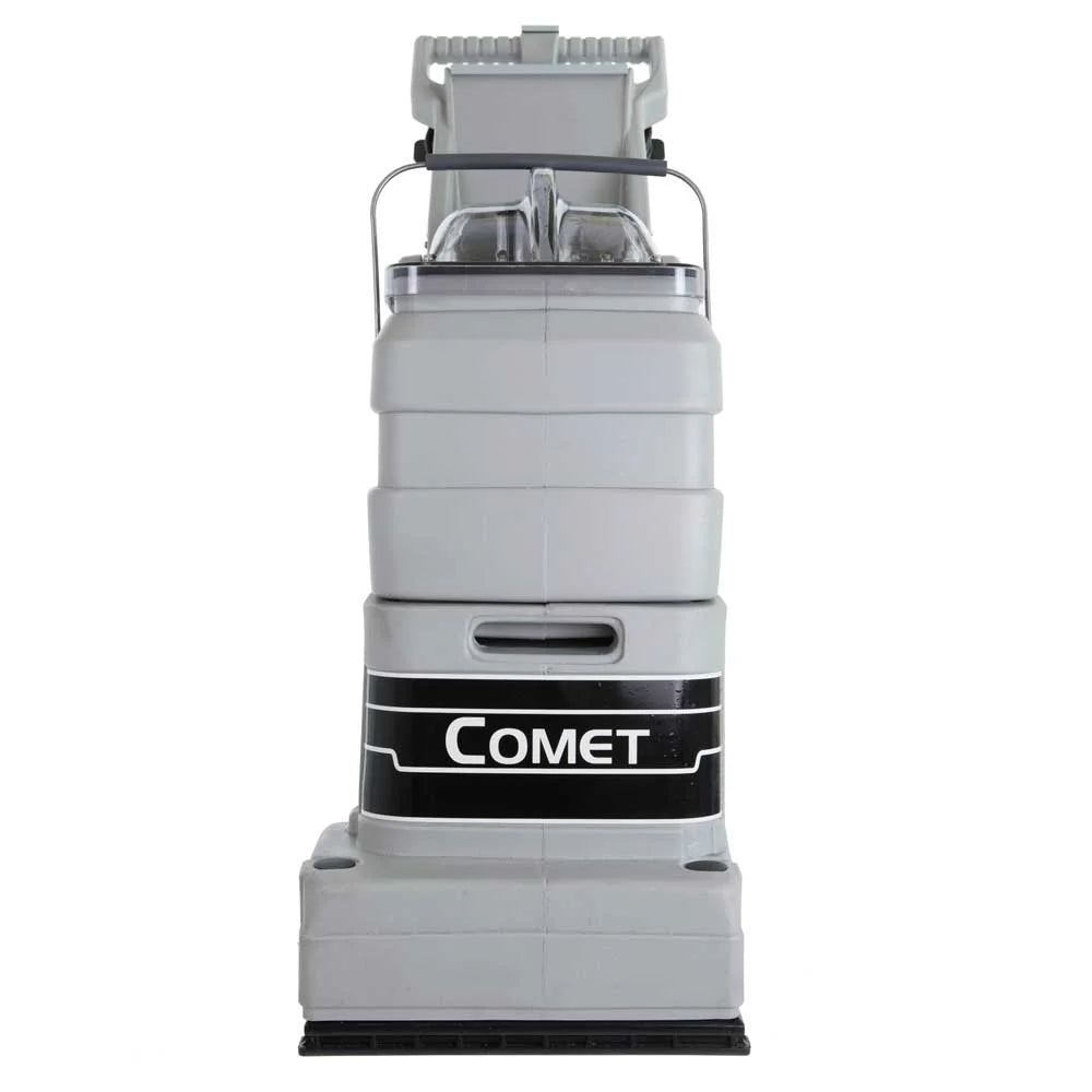 EDIC Comet 419TR carpet extractor, front view showing the 12 inch brush head