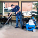 EDIC Galaxy 5 carpet extractor cleaning carpet with a wand