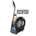 EDIC Galaxy 2000 extractor with the hose assembly and wand stowed on the optional 14092A hose and wand racks