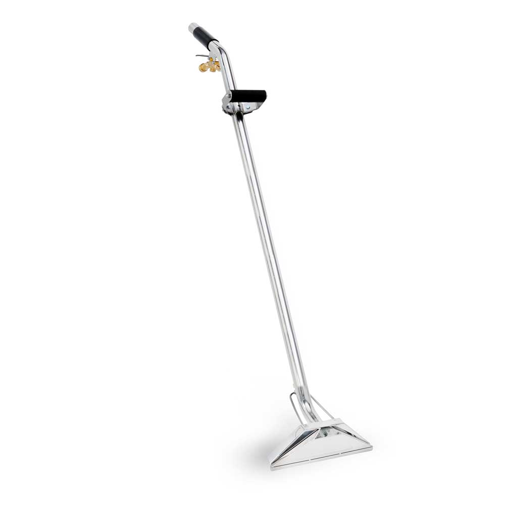 EDIC Glidemaster 12 inch dual jet S-bend stainless steel carpet wand, full length