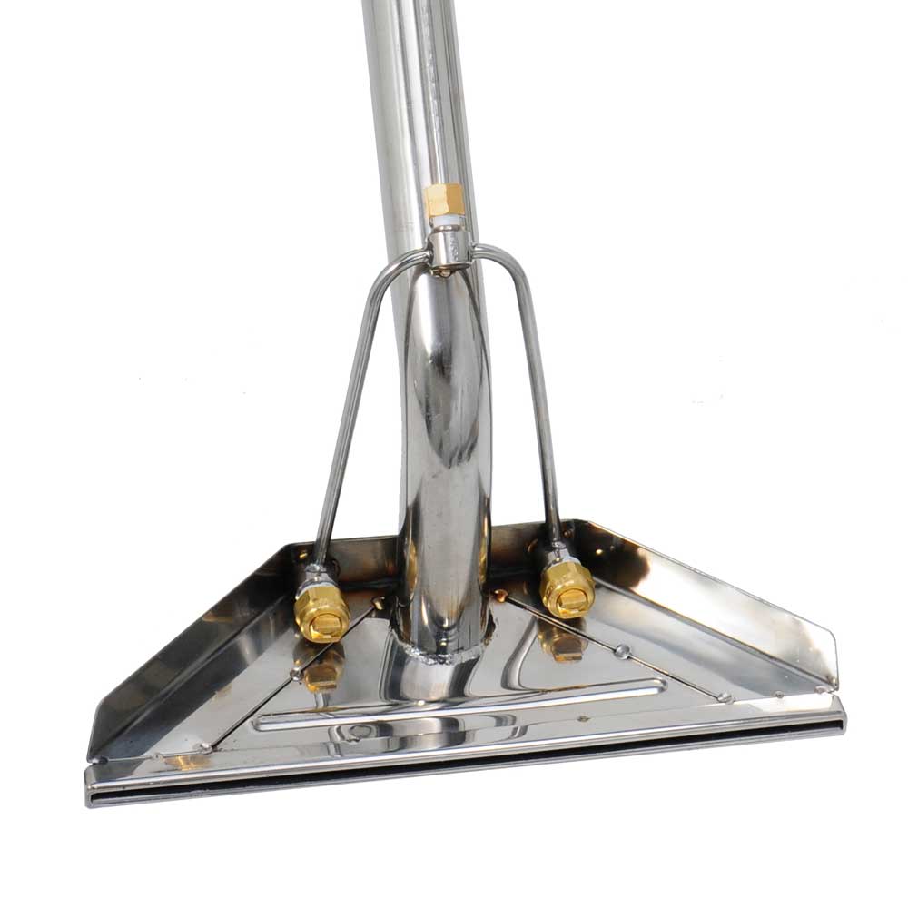 EDIC Glidemaster dual spray jets on the 12 inch stainless steel head