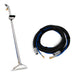 EDIC Glidemaster single jet stainless steel wand shown beside the coiled Galaxy hose, sold together as a kit