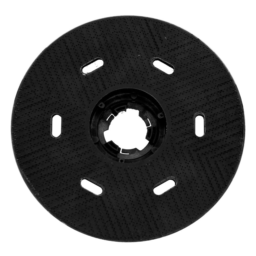EDIC Saturn low speed floor machine pad driver, face view, on white