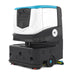 ICE Cobotics Cobi 18 autonomous commercial floor scrubber hero image showing the black and white machine with light blue accent on top, white background