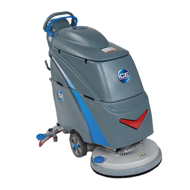 ICE i20NBTL+ 20-inch walk-behind floor scrubber, front left view, on white
