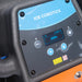 Close-up of the ICE i20YT control console with its circuit breaker button
