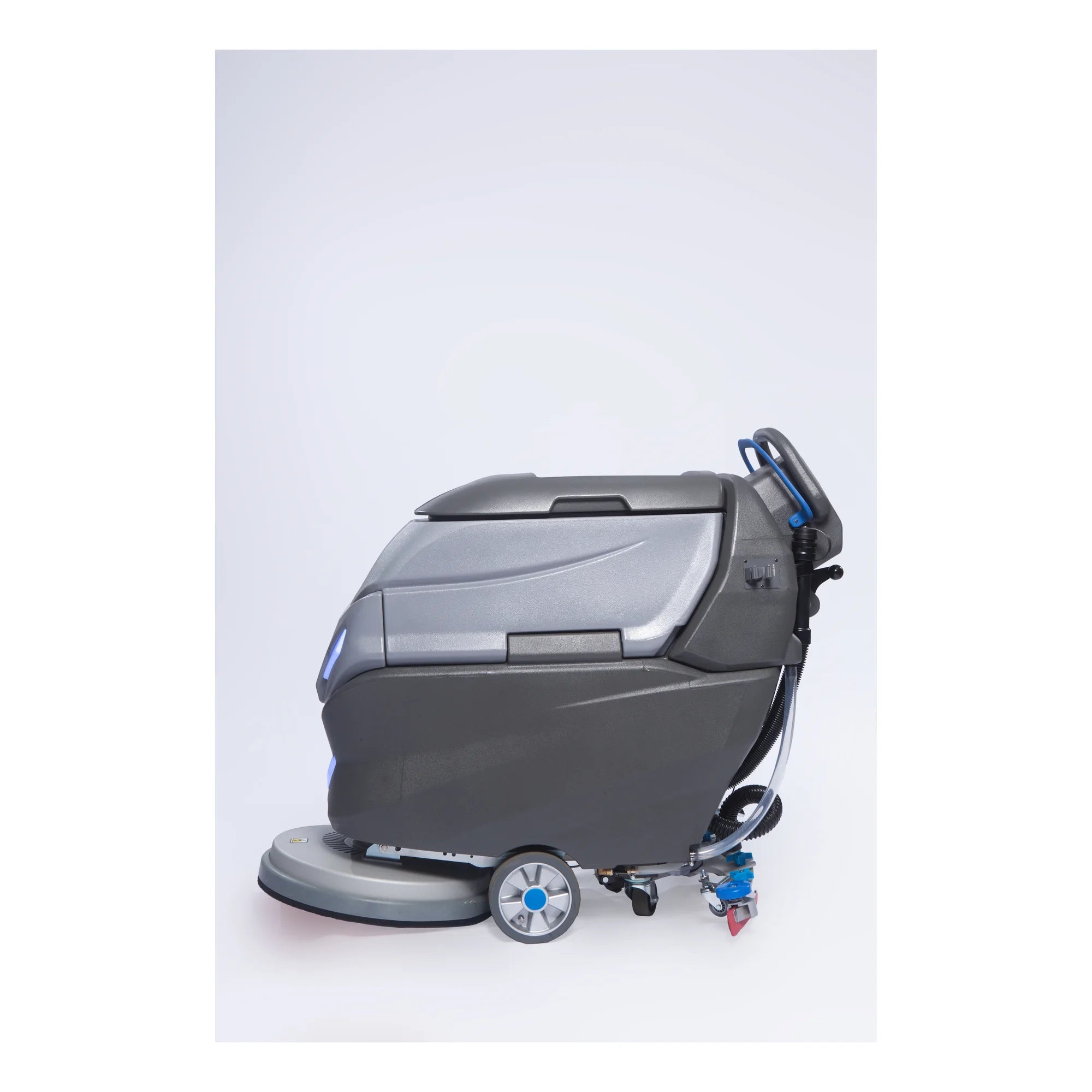 ICE i20YT walk-behind floor scrubber, side view