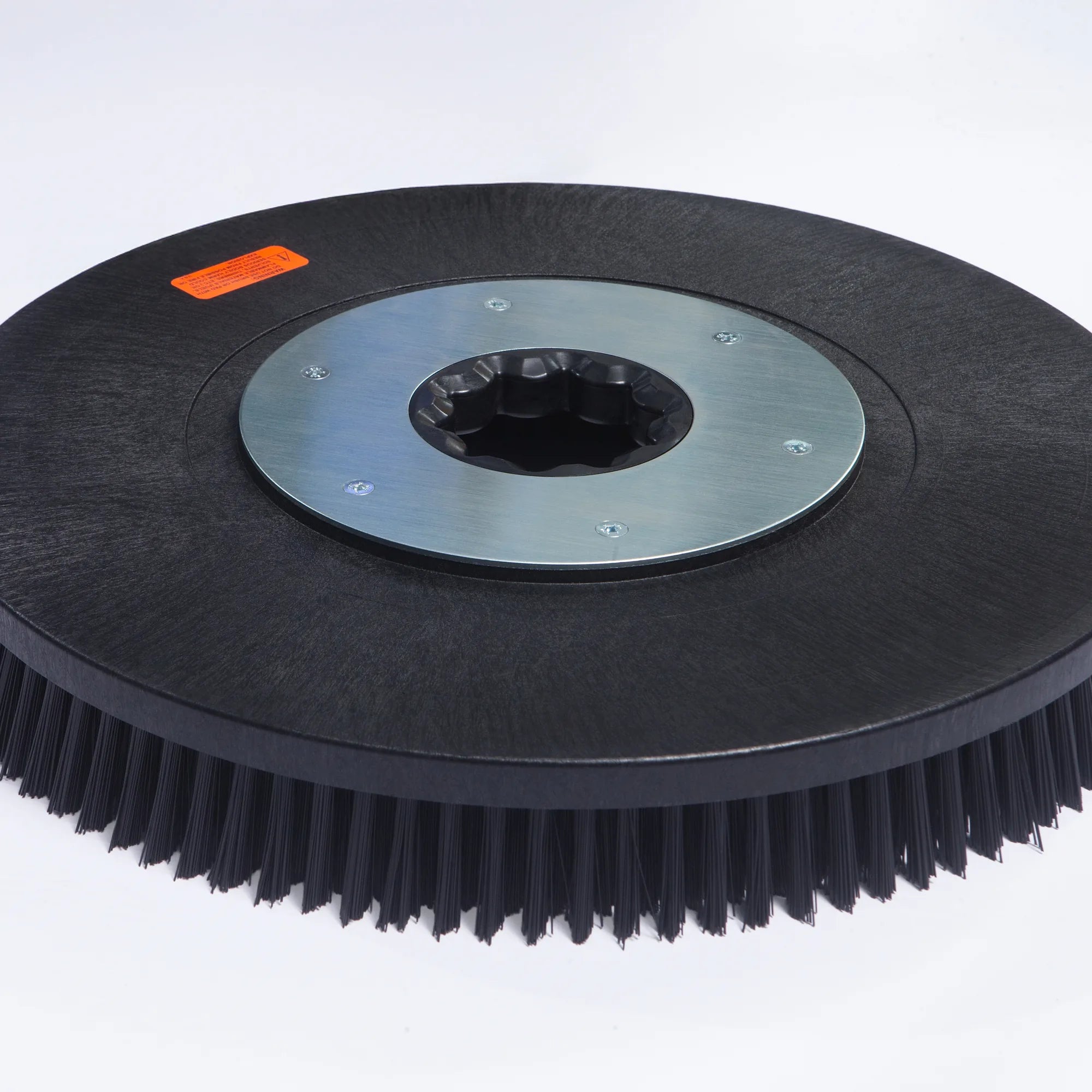 Open battery compartment of an ICE Y series scrubber with 24-volt battery cables