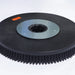 Open battery compartment of an ICE Y series scrubber with 24-volt battery cables