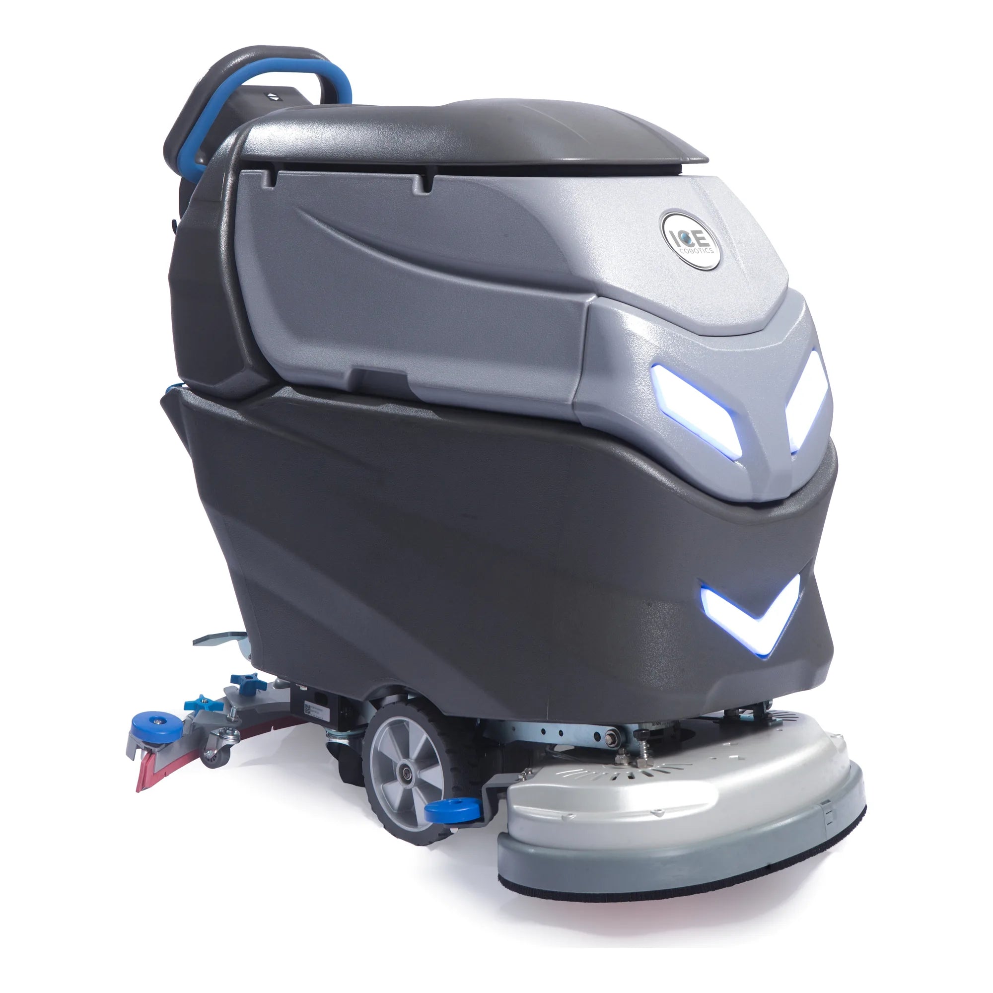 ICE i24YT walk-behind floor scrubber, side profile