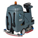 ICE RS28L-CY ride-on scrubber from the rear left, showing the recovery tank, vacuum and drain hoses and the curved rear squeegee