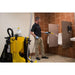 Pressure rinsing restroom fixtures with the KaiVac 1250 indoor pressure washer