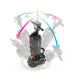 Diagram of the NaceCare 220NX pivoting 360 degrees on a single point, with arrows showing the handle swinging in every direction