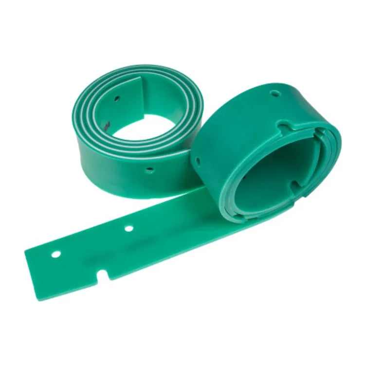 NaceCare 900519 750 mm green squeegee blade set, front and rear