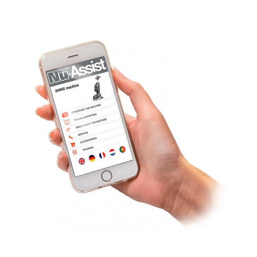 NaceCare 440NX (former244NX )Ultra-Compact Scrubber Nu Assist app that helps using and maintaining the machine