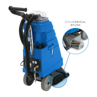AVB 4X pull-back extractor with a close-up inset of its cylindrical brush
