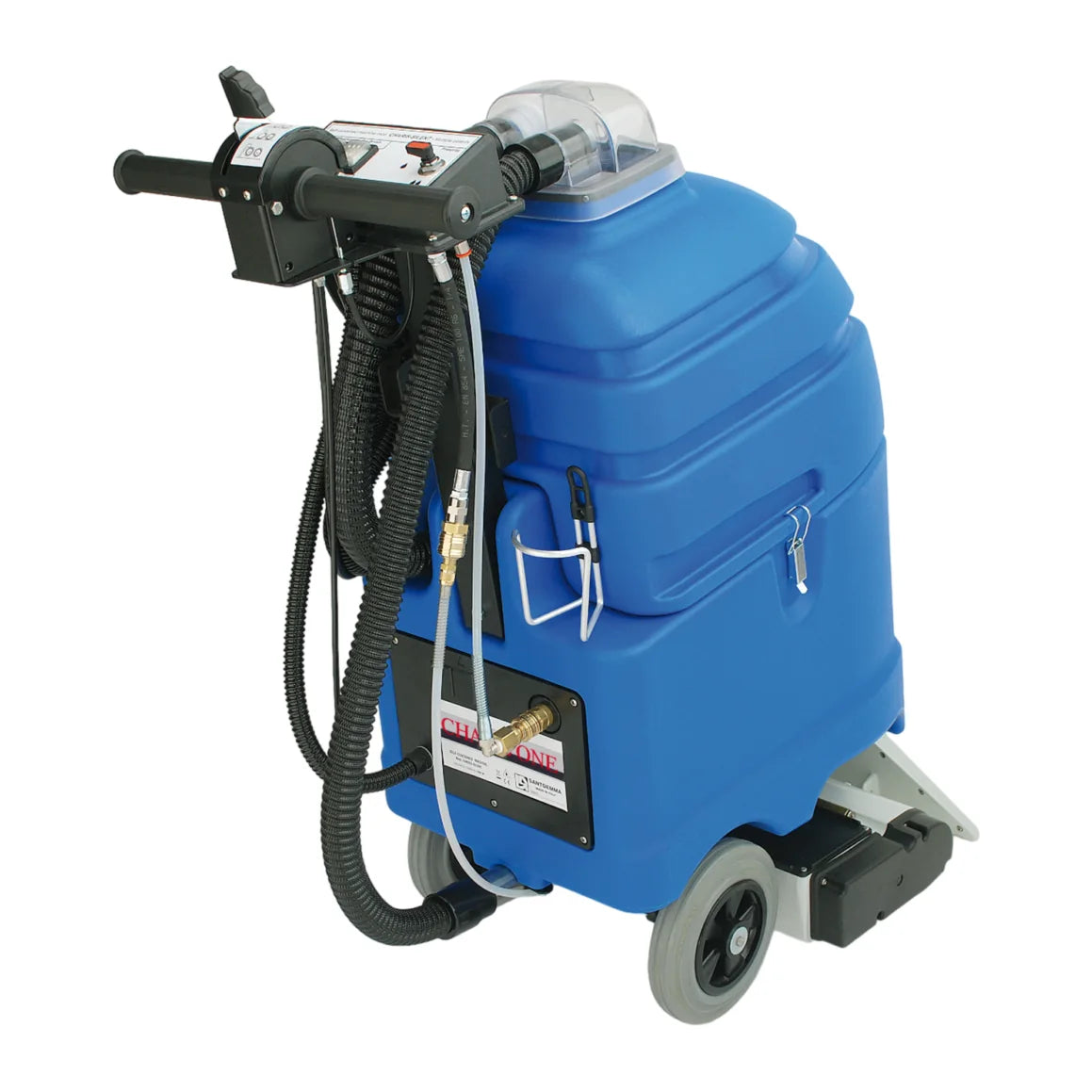 NaceCare AVB 9X self-contained pull-back carpet extractor, front left view