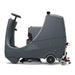 Left side of the NaceCare CRL 2128 compact ride-on floor scrubber