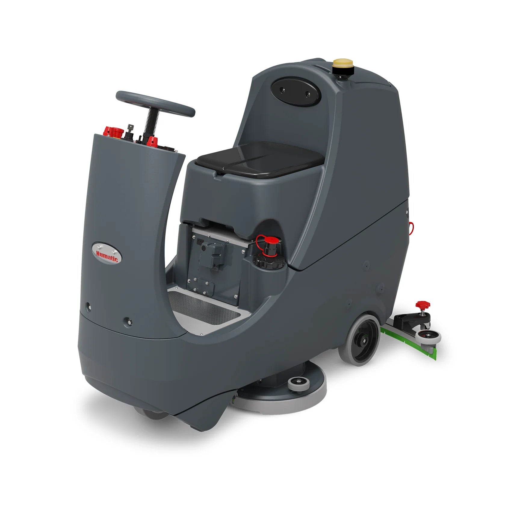 NaceCare CRL 2128 compact ride-on floor scrubber on a white background