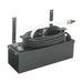 HT 1800 heater box from the side with its two hanging brackets and coiled cord