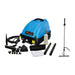 JS 1600C steam cleaner shown next to the optional steam mop