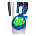 Open bag compartment of the NaceCare upright vacuum with the paper bag fitted