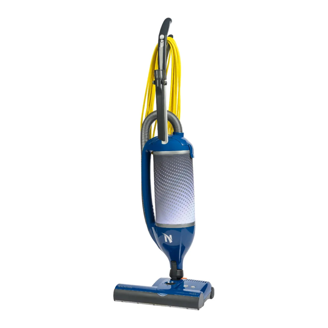 NaceCare N15S 15-inch upright vacuum with swivel neck, front view