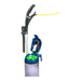 On-board hose pulled out of the NaceCare upright vacuum handle for above-floor cleaning