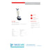 NaceCare NA 20SS spec sheet with pad size, 175 rpm brush speed, 1.5 hp motor and 96 lb weight