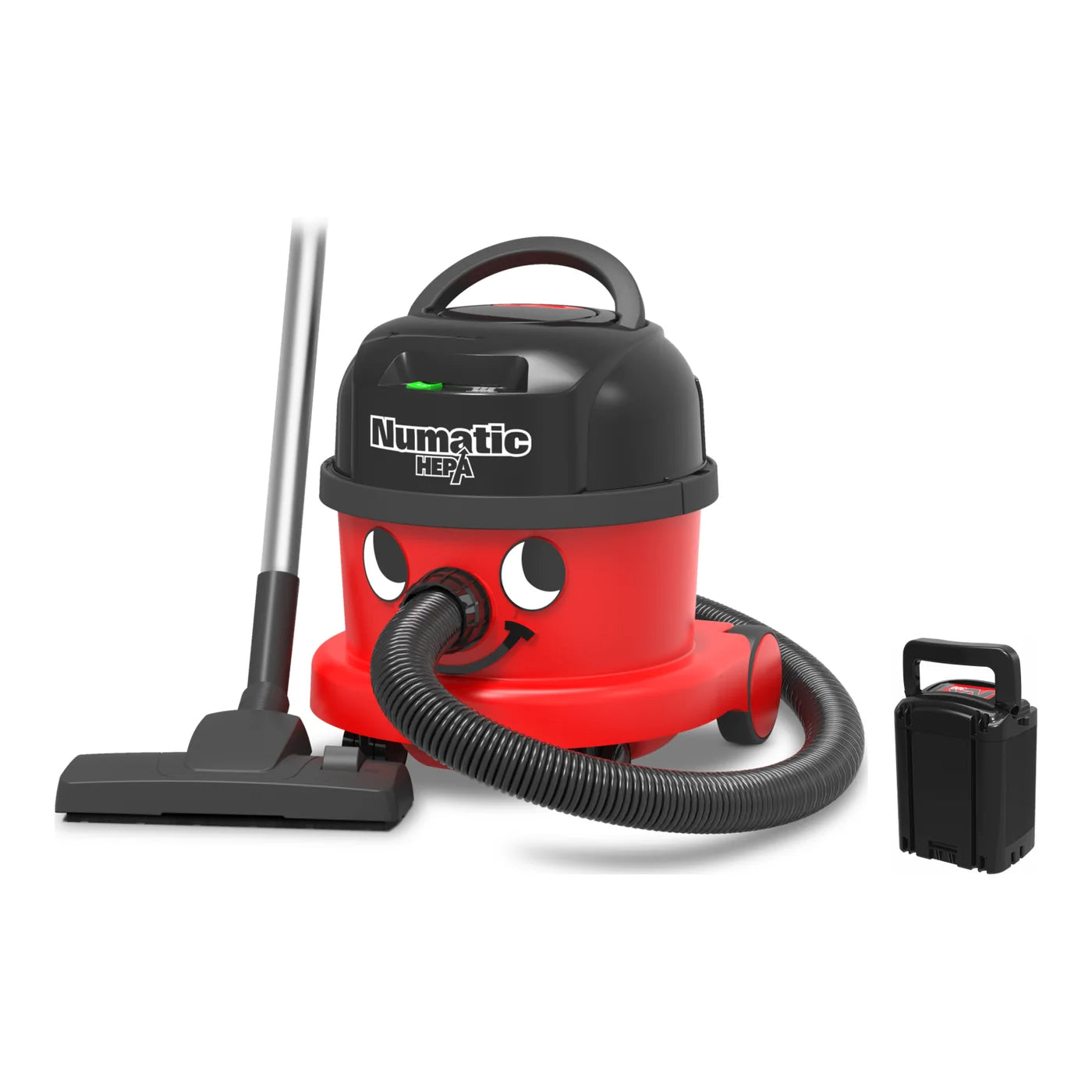 NBV 240NXH HEPA canister vacuum with its AST2 kit and a second NX300 battery