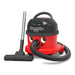 NBV 240NXH HEPA canister vacuum with hose, wand and floor tool, left side