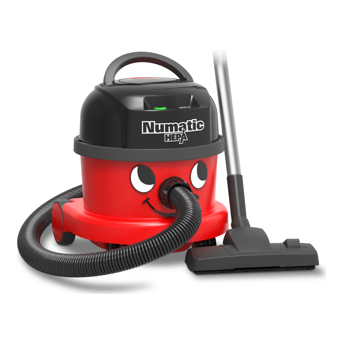 NBV 240NXH HEPA canister vacuum with hose, wand and floor tool, right side