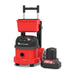 NaceCare NBV 290NX cordless canister vacuum with telescopic pull handle and supply caddy, front angle
