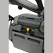 NC 9 walk-behind sweeper handle with the drive lever and control panel