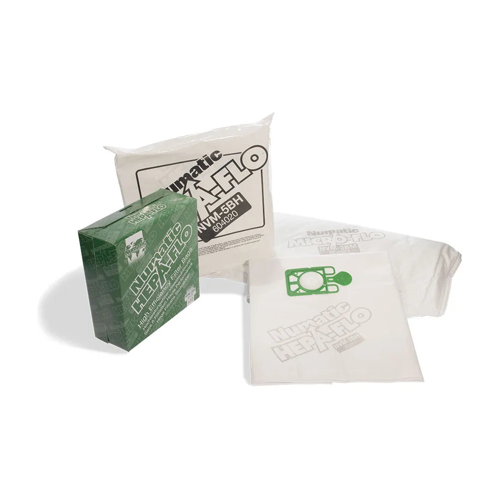 Box of 10 NaceCare NVM-4BH HepaFlo vacuum bags for the WV 900, part 604019
