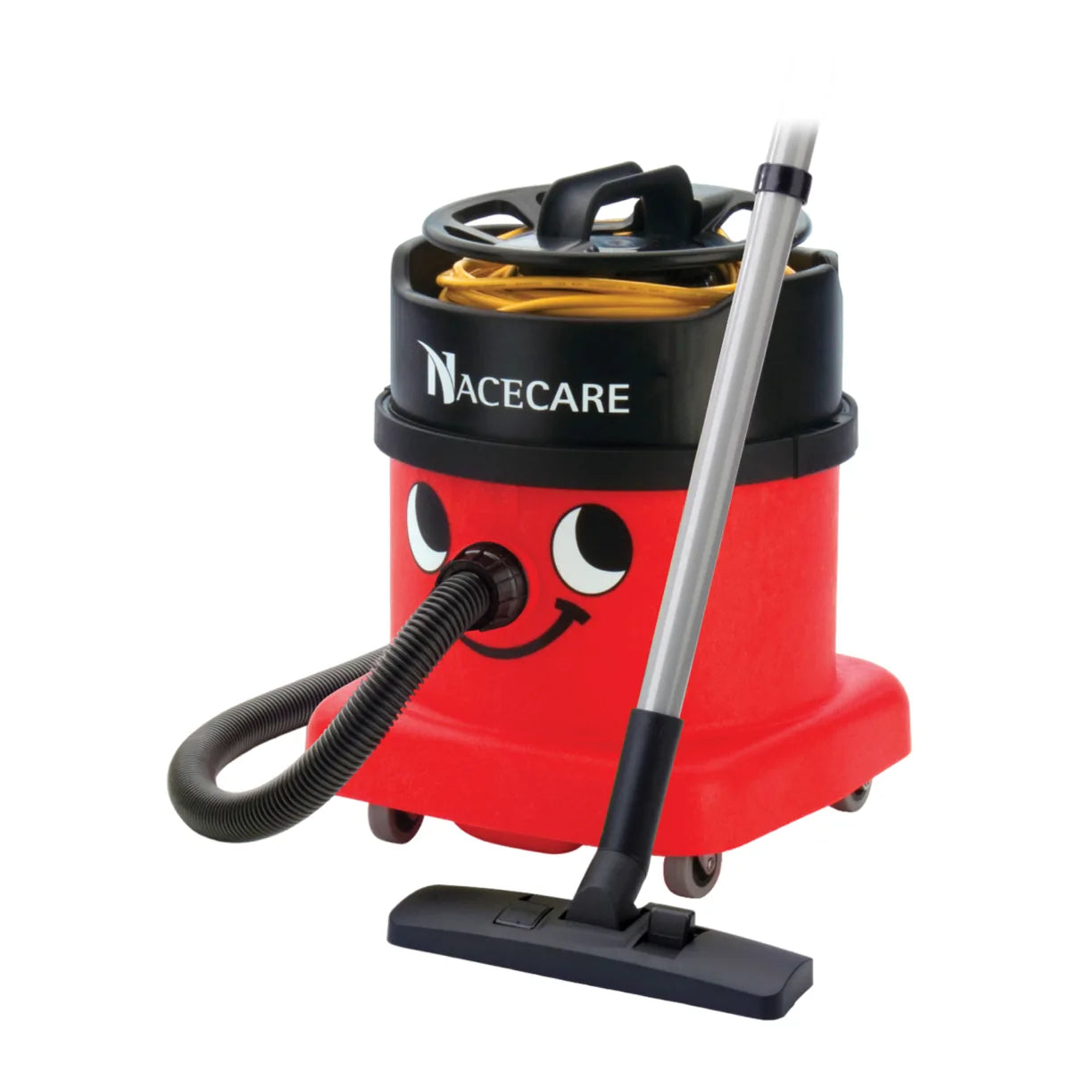 NaceCare ProSave PSP 380 red commercial canister vacuum with hose and floor tool