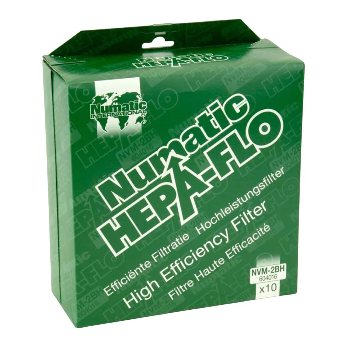 NVM 2BH HepaFlo vacuum bags used in the PSP 380