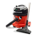 NaceCare ProVac PPR 380 red and black 4-gallon commercial canister vacuum, high-resolution product photo