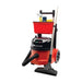 NaceCare PPR 390 canister vacuum on its trolley with telescopic handle and storage caddy holding cleaning supplies
