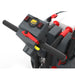 Close-up of the NaceCare TBL 1120 control panel with the battery gauge, hour meter, vacuum and water switches