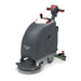 NaceCare TBL 1120 20-inch cordless walk-behind floor scrubber, front left view, gray body with red handle grips