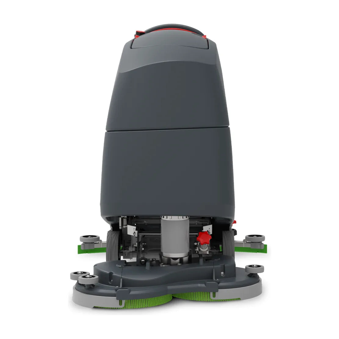 Front view of the NaceCare TBL 2228T battery floor scrubber