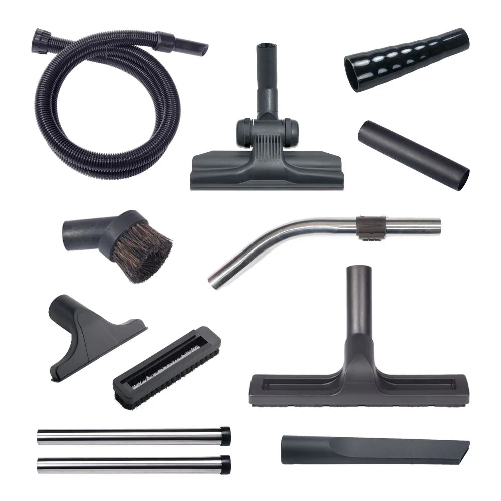 AS10 accessory kit listed in the TEL 390 manual: hose, wands, floor tools and detail tools