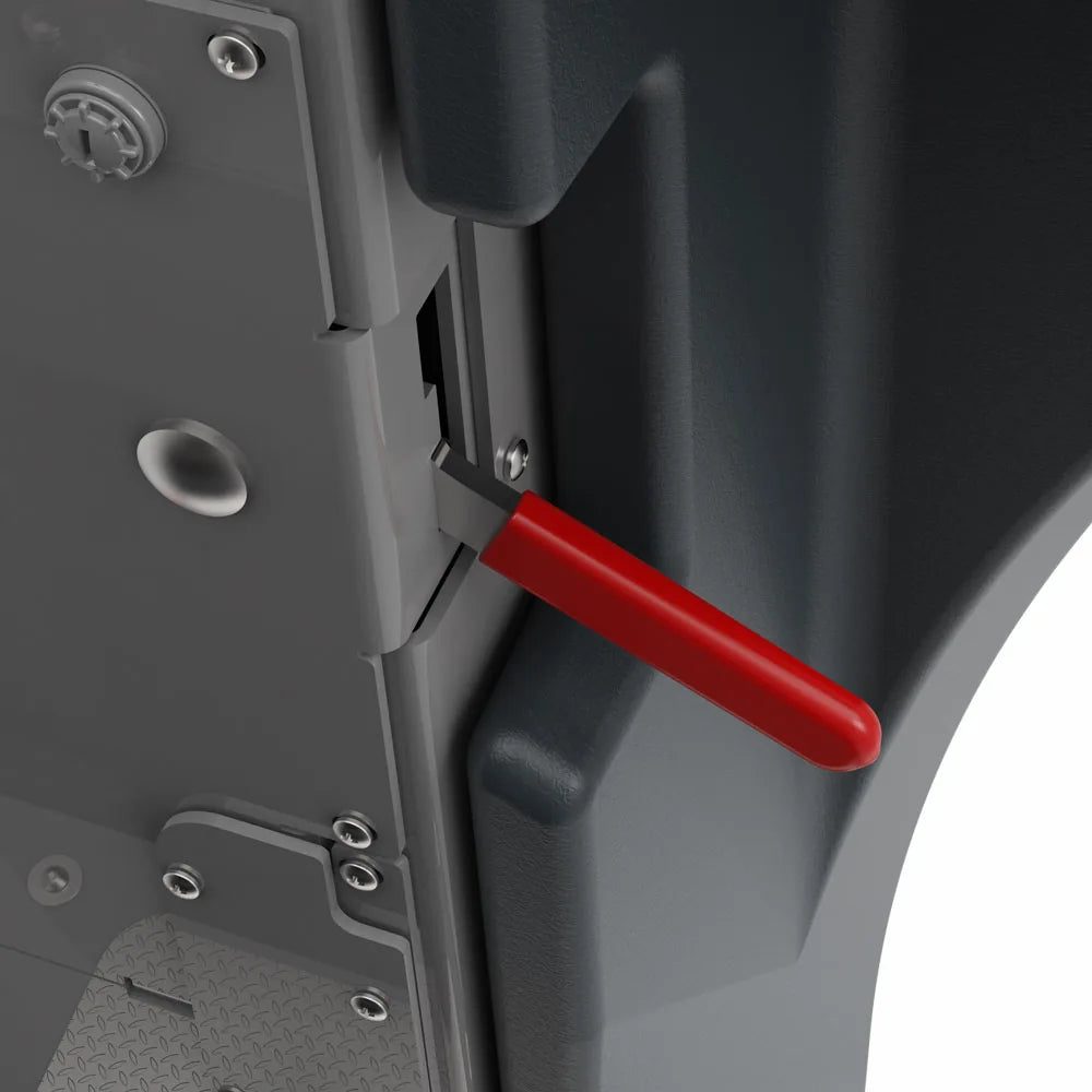Handle grip on the NaceCare TVL 850 ride-on scrubber