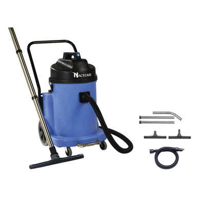 NaceCare WV 900 with the BB8 kit: 10 ft hose, 3-piece stainless steel wand, 16-inch wet floor tool and 16-inch dry brush tool
