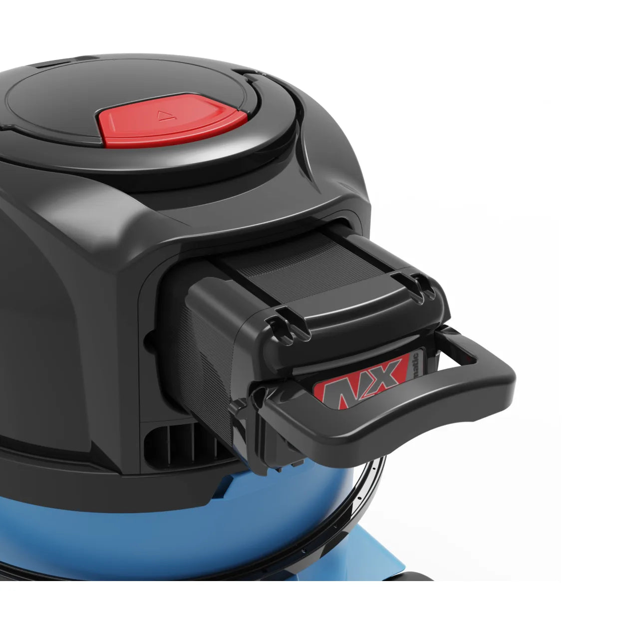 NaceCare graphic on the NX300 36 V lithium battery that powers the WVB 370NX