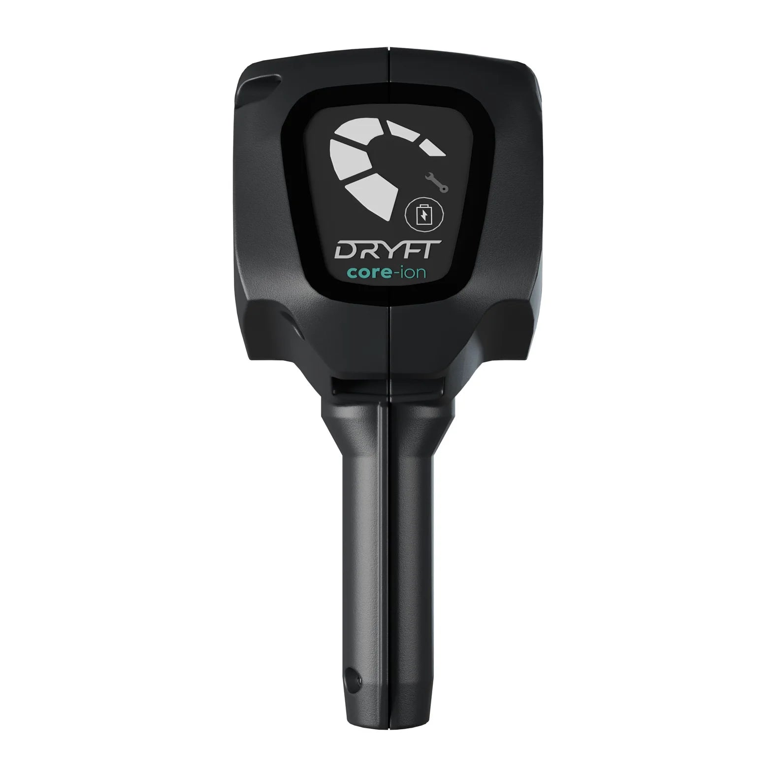 Nilfisk Dryft CORE-ion 25.2V 5Ah lithium-ion battery 58002022, front view showing the charge level display