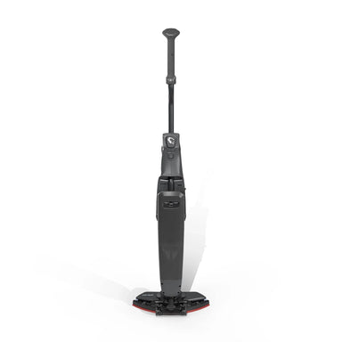 Rear view of the Nilfisk Dryft micro scrubber with the lithium-ion battery installed in the back of the body