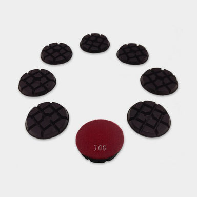 Orbot 3 inch 100 grit resin diamond discs for lippage removal, set of 8