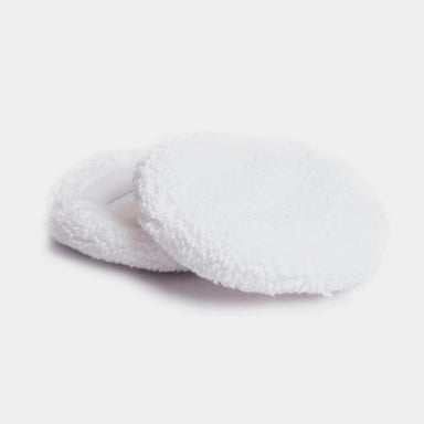White Orbot Micro SuperZorb absorbent cotton blend pads with elastic edges